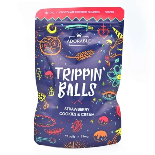 Mit 300 mg THC angereicherte Trippin Balls – bezaubernd
