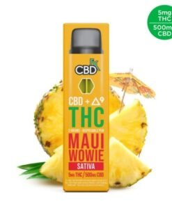 THC-Vape-Pen – Maui Wowie (Sativa): 5 mg THC + 500 mg CBD